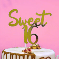 Happy Baking Taarttopper Sweet Sixteen