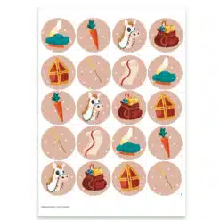 Eetbare Cupcake Plaatjes Sint Bruin Stip
