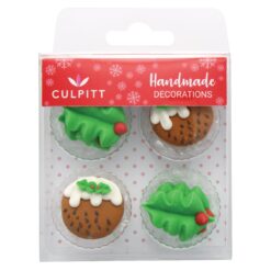 Culpitt Suikerdecoratie Hulst & Kerstpudding