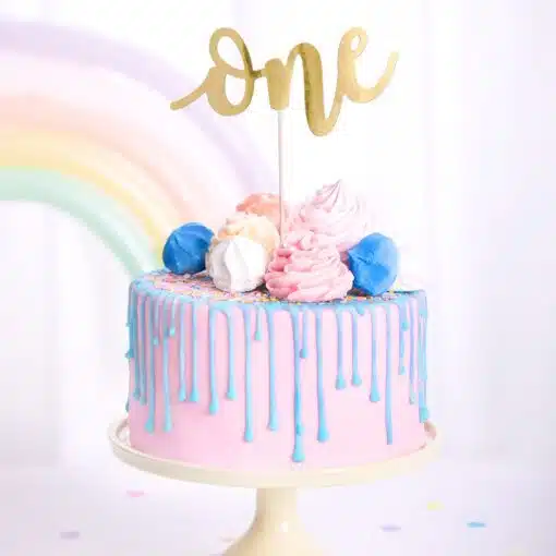PartyDeco Caketopper One