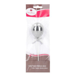 Cake-Masters Cake Topper Balloon Silver