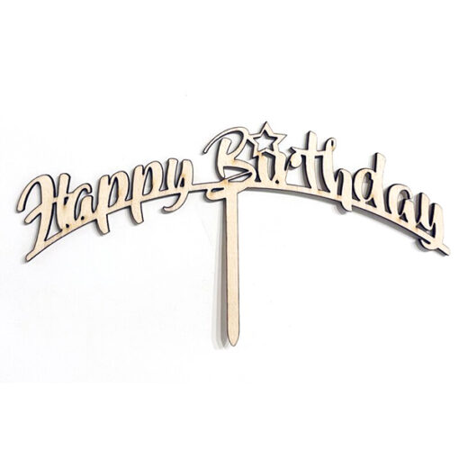 Cake Topper Happy Birthday Star