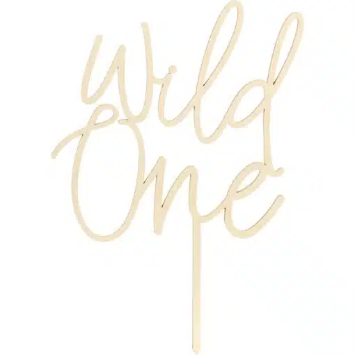 PartyDeco Cake Topper Wild One