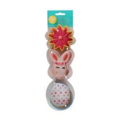 Wilton Cookie Cutter Set Flower, Bunny, Egg