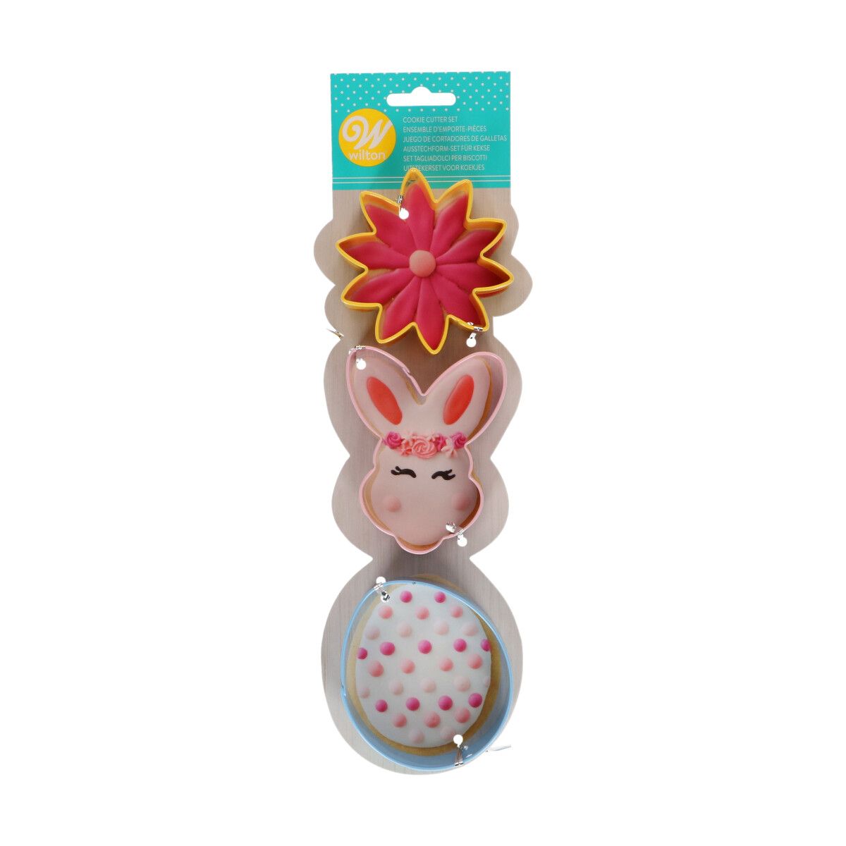 Wilton Cookie Cutter Set Flower, Bunny, Egg