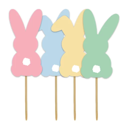 Anniversary House Easter Bunny cupcake Toppers