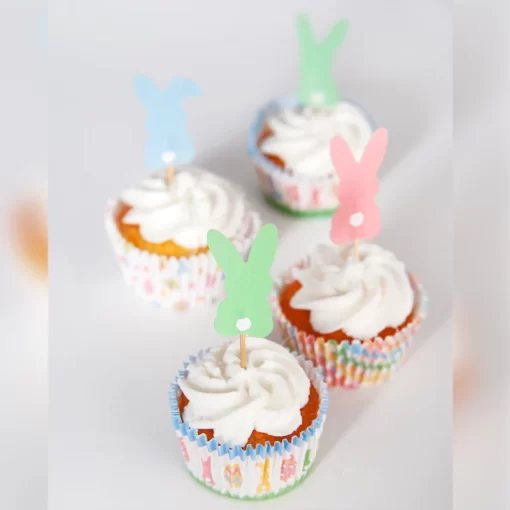 Anniversary House Easter Bunny cupcake Toppers