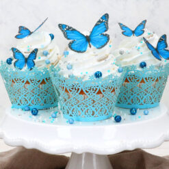 Cake-Masters Ouwel Vlinders Blauw