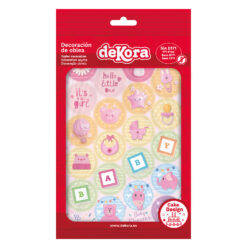 Dekora Edible Discs Babyshower Roze