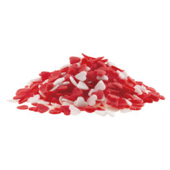 Dekora Confetti Hartjes Rood-wit