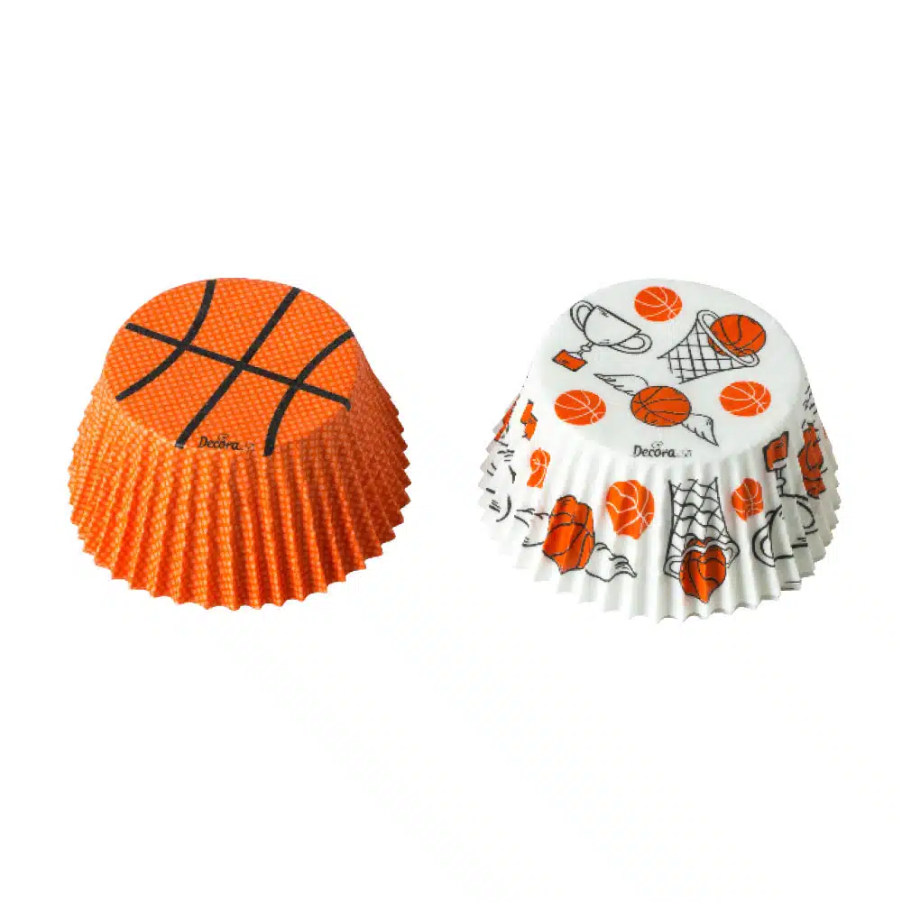 Decora Baking Cups Basket Ball