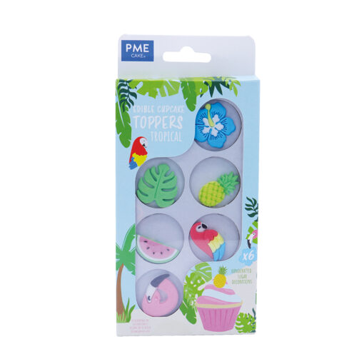 PME Edible Cupcake Toppers Tropical