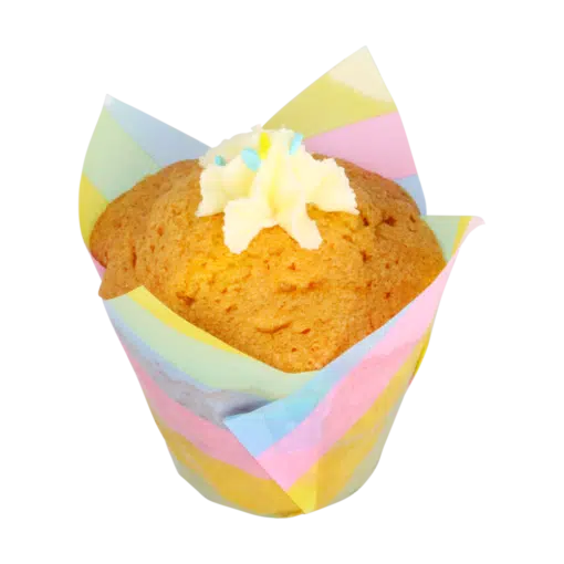 PME Tulp Baking Cups Rainbow Stripes