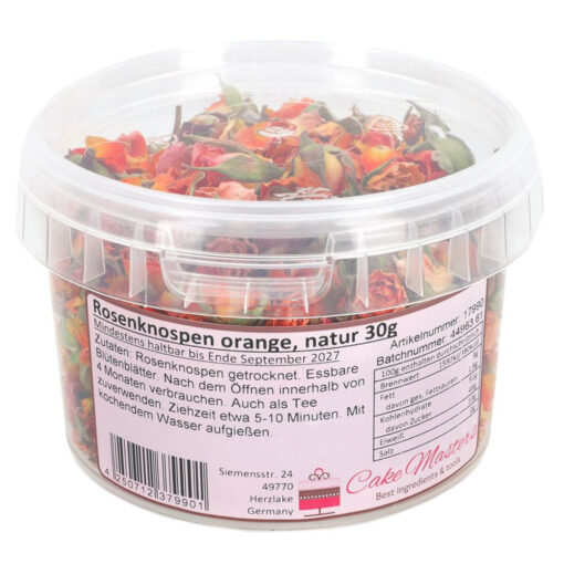 Cake-Masters Rose Buds Orange
