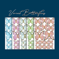 Crystal Candy Veined Butterflies