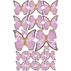 Crystal Candy Veined Butterflies
