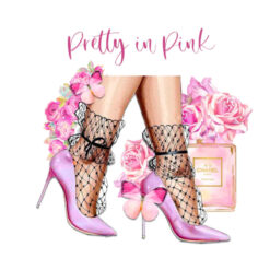 Crystal Candy Wafer paper kit Pretty in Pink Heels