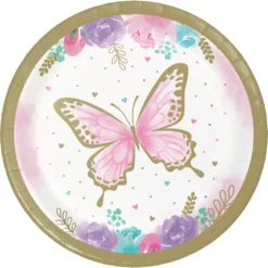 Anniversary House Papieren Bordjes Butterfly Shimmer