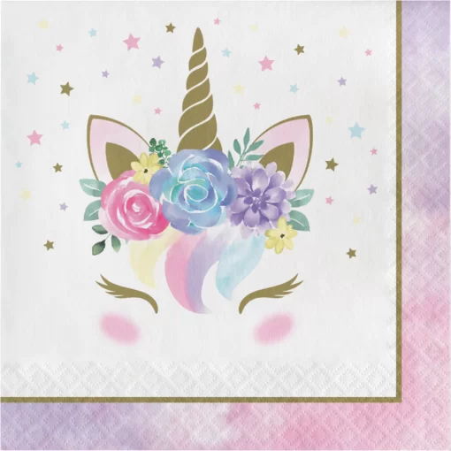 Anniversary House Unicorn Baby Servetten 16st