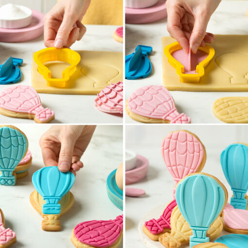 Decora Luchtballon Cookie Cutter & Stempels