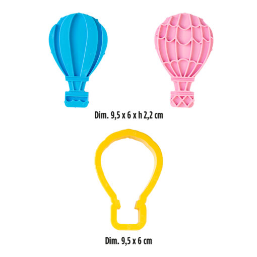 Decora Luchtballon Cookie Cutter & Stempels