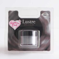 Rainbow Dust Edible Lustre Metallic Silver