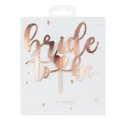 PartyDeco Cake Topper Bride to Be