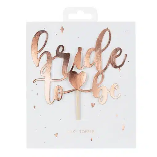 PartyDeco Cake Topper Bride to Be
