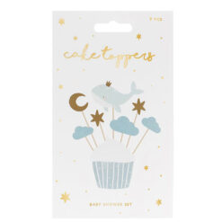 PartyDeco Cupcake Topper Set Walvis