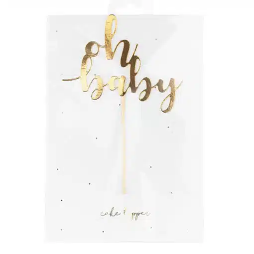 PartyDeco Taarttopper Oh Baby