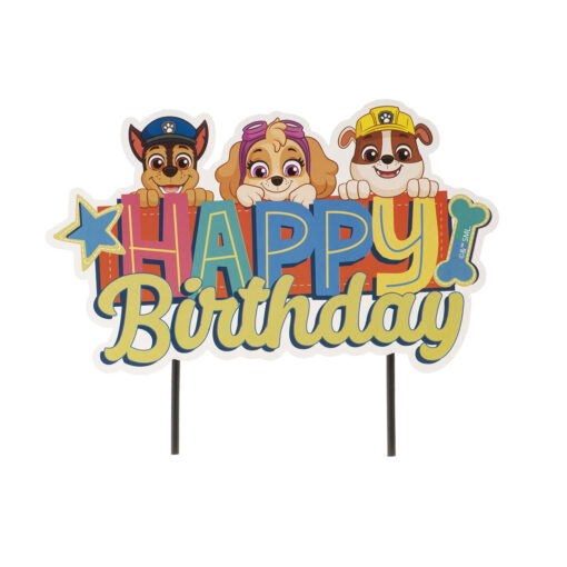 Dekora Cake Topper Happy Birthday Paw Patrol