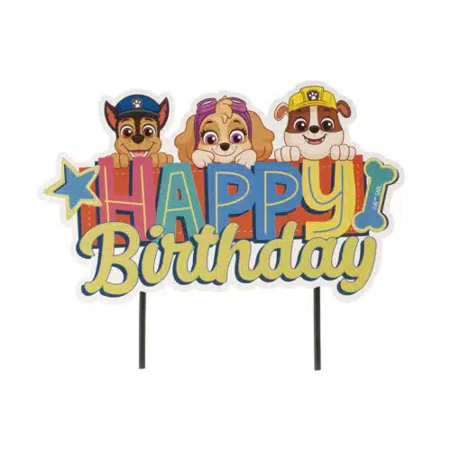 Dekora Cake Topper Happy Birthday Paw Patrol