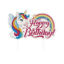 Dekora Unicorn Happy Birthday Cake Topper