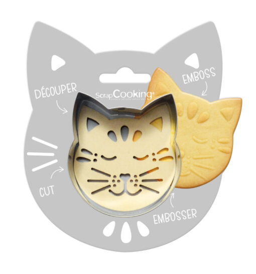 ScrapCooking Cookie Cutter & Embosser Kat