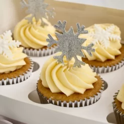 Anniversary House Snowflake Cupcake Topper