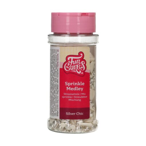 FunCakes Sprinkle Medley Silver Chic