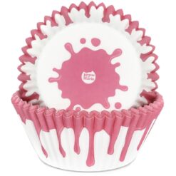 House of Marie Baking Cups Drip Pink