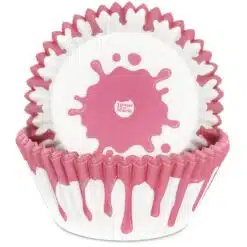 House of Marie Baking Cups Drip Pink