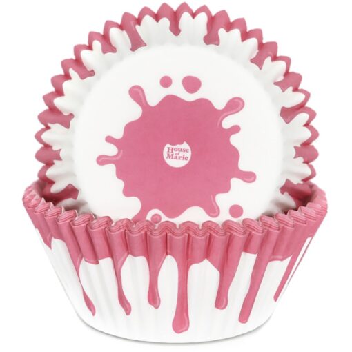 House of Marie Baking Cups Drip Pink