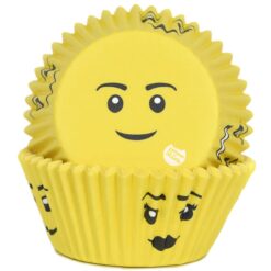 House of Marie Baking Cups Yellow Smile