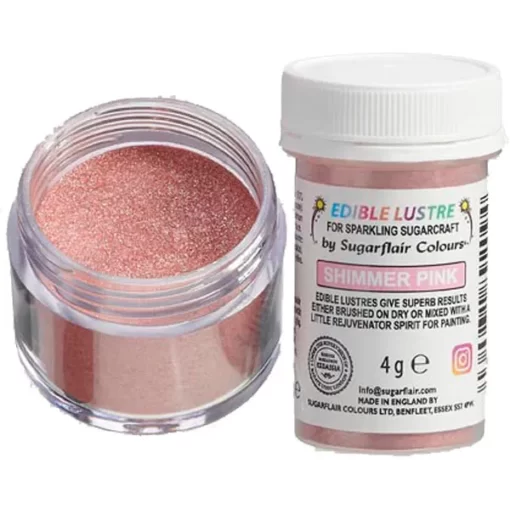 Sugarflair Lustre Shimmer Pink