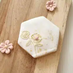 Impressed Stempel Twee Bloemen