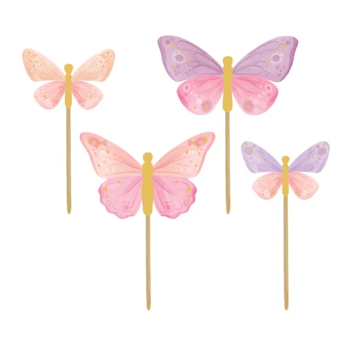 Anniversary House Cupcake Toppers Butterflies Set/12