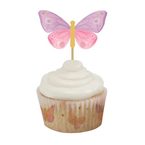 Anniversary House Cupcake Toppers Butterflies Set/12