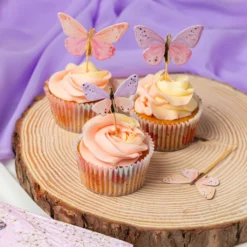 Anniversary House Cupcake Toppers Butterflies Set/12
