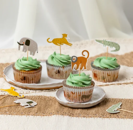 Anniversary House Safari Cupcake Prikkers Set/12