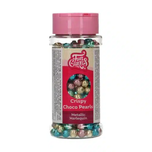FunCakes Crispy Chocopearls Metallic Harlequin