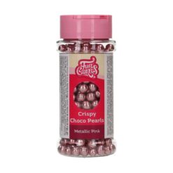 FunCakes Crispy Choco Pearls Metallic Pink