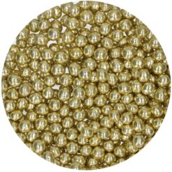 FunCakes Crispy Choco Pearls Metallic Yellow