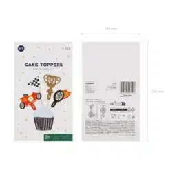 PartyDeco Cupcake Toppers Auto
